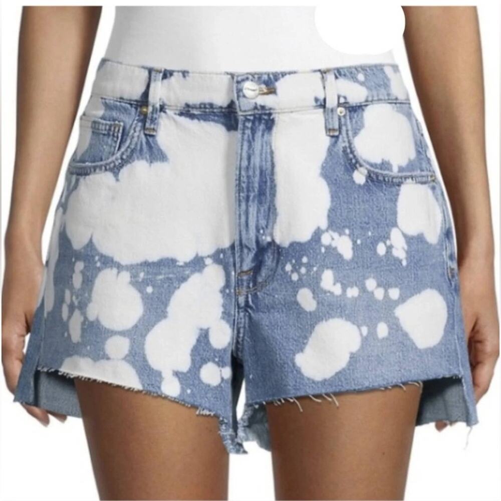 FRAME Le Ultra Baggy Short Tie Dye Jean Shorts Size 26